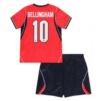 Stroje piłkarskie Anglia Jude Bellingham #10 Koszulka Wyjazdowej dla dzieci MŚ 2026 Krótki Rękaw (+ szorty)